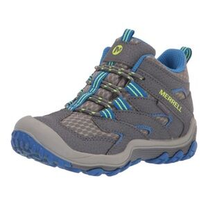 Merrell Chameleon 7 Kids' Gray and Blue Hiking Boots
